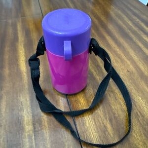 Aladdin 1990s vintage Purple and Pink Insulated Bottle with Strap